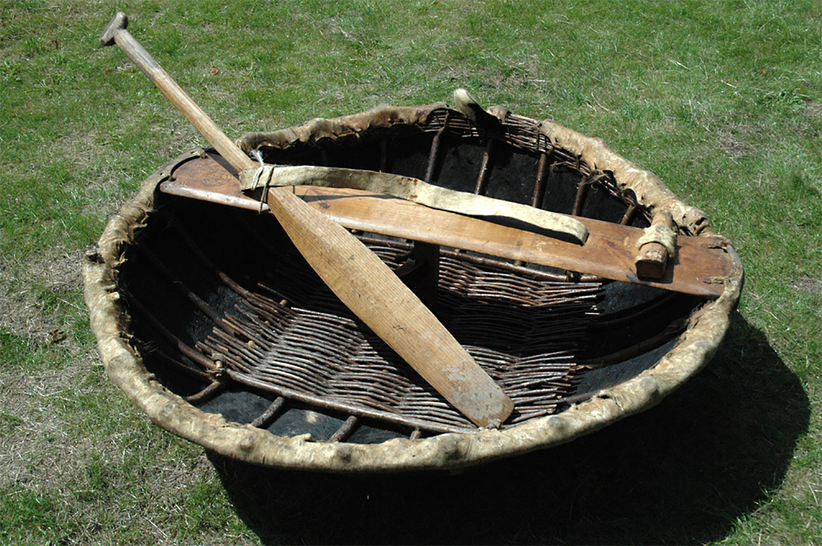 What is a Coracle - picture of a traditional Coracle